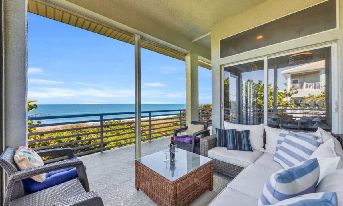 Melbourne Beach House | Oceanfront Escape ~ Private Beach Access ~ Game Room ~ Bikes ~ Surfboard