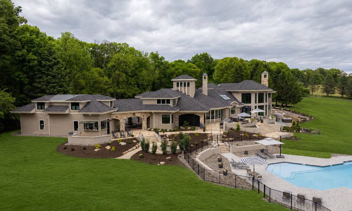 Wernersville House | Overlook Retreat Manor is a luxury private estate on 100 scenic acres for up to 24 guests. Enjoy the pool, hot tub, game room, sports court, and breathtaking sunset views. The kind of place people talk about long after they leave.