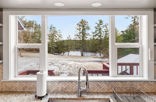 Chestertown House | 4 BR modern farmhouse with 173 ft of private lakefront on tranquil Loon Lake.