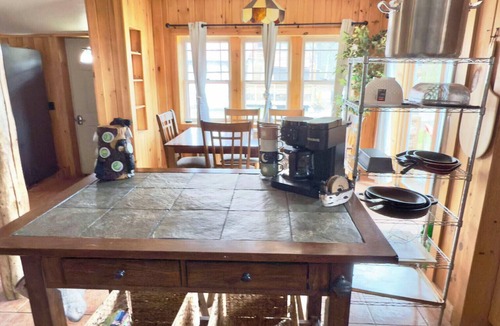 Chestertown Cabin | Authentic Log Cabin with Lake Views and Sauna
