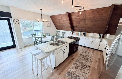 Enchanted Hills House | Channel Front A-frame Retreat