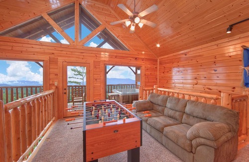 Sevierville Cabin | Endless Views: Amazing Views + Hot Tub + Pool Table