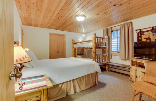 Whitefish Condo | Lake-view condo with deck, pool, hot tub & close beach access - near skiing