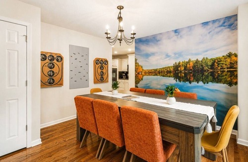 Marion House | Lakefront Home, Hot tub, Fire Pit, Game Room, & Movie Room!