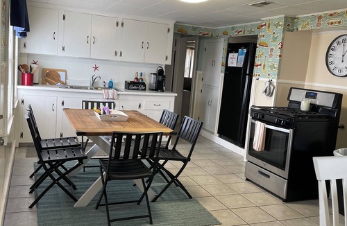 Salisbury Beach Apartment | Lower deck, Salisbury Beach, Melo's Beach House Rentals
