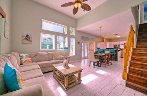 Sand Point House | Ocean views from two decks + beach boardwalk across the street + heated pool