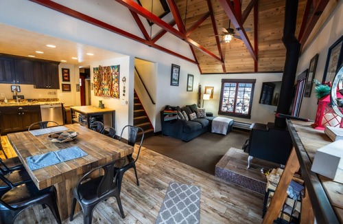 Sundance Cabin | Private mountain escape Above the creek Hot tub Quiet setting Tucked into Sundance Canyon