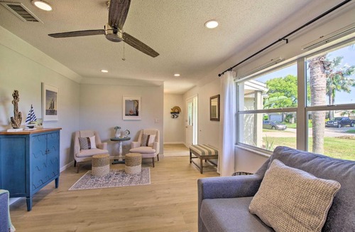 Golden Beach Estates House | Quiet Satellite Beach Home w/Lanai, Walk to Beach
