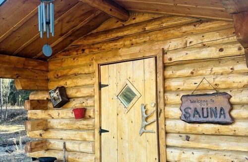 Mentasta Lake Cabin | Rustic Historic Cozy Creekside Cabin with Steam Sauna near Log Cabin Creek, Tol, Alaska