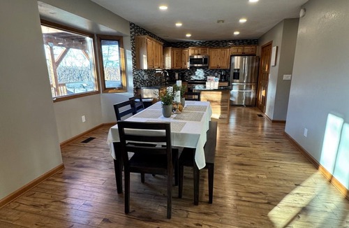 Eagle River House | Spacious Private Home w/Mountain Views, 7 P Hot Tub, Lg Patio, Cozy Fireplace