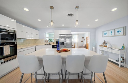 Seacoast Shores House | Surfside 3BR Retreat w/Hot Tub & Game Room! Bonus, Walk to the beach!