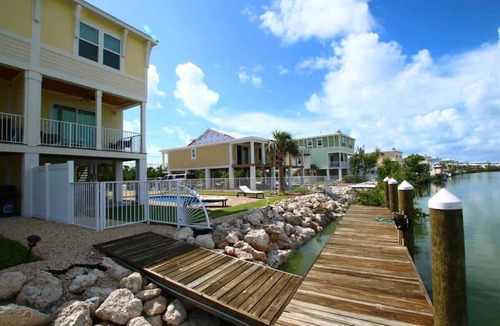 Marathon House | Waterfront House w/Private Pool & Dock