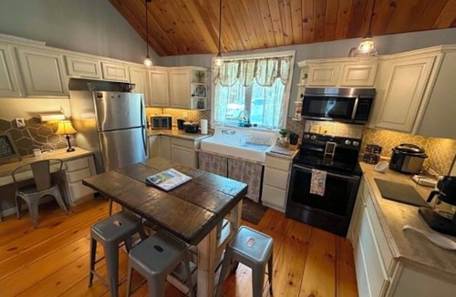 Corinth House | Waterfront Hudson River Retreat, Near Lake George & Saratoga, Hot tub, Dock