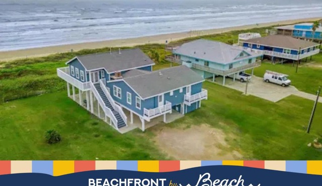 Classic beachfront home with panoramic ocean views and multiple decks