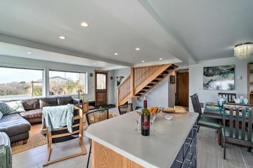 Coastal Retreat: Deck, Ocean Views + Walk to Beach
