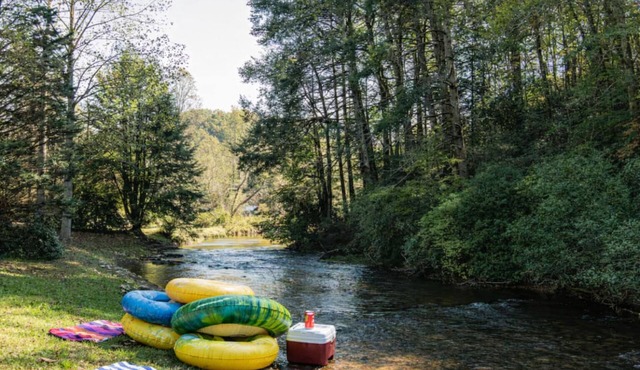 Cozy Cabin on the Toccoa River - Fireplace, Screened Porch, Fishing, & S’mores