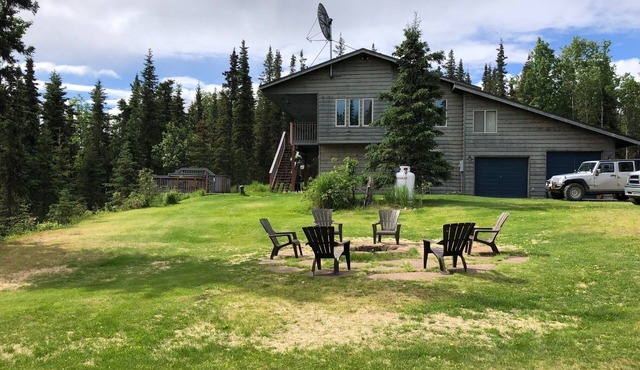 Fishing Lodge on Alaska Salmon Stream