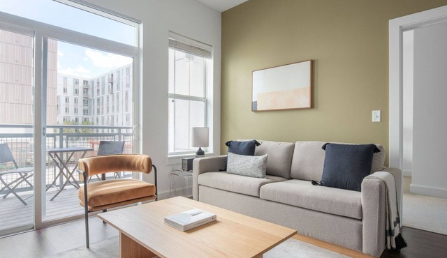 Great Alewife 2BR w/Gym & W/D, nr Red Line, by Blueground