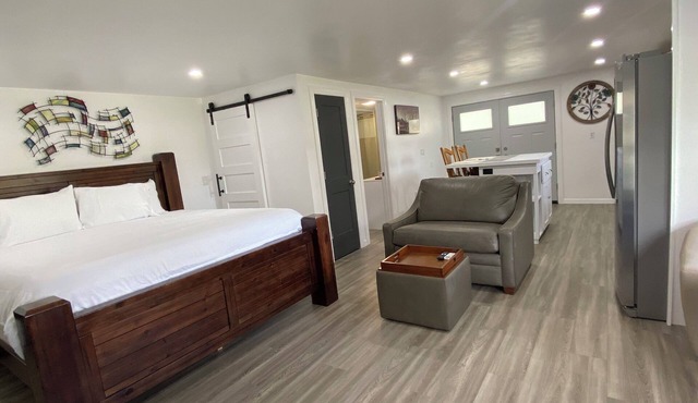 King Size Bed Studio Apartment With Screen Room