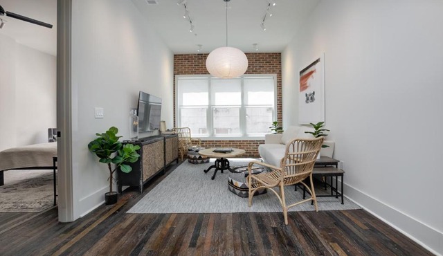 Loft condo w parking & patio Apt 101