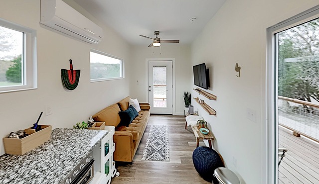 Modern Container Home with Wraparound Deck & Covered BBQ Area