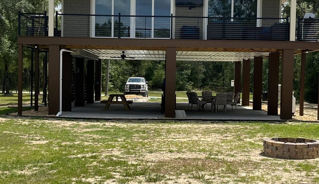 New riverfront home across from Rock Bluff Springs on the Suwannee river