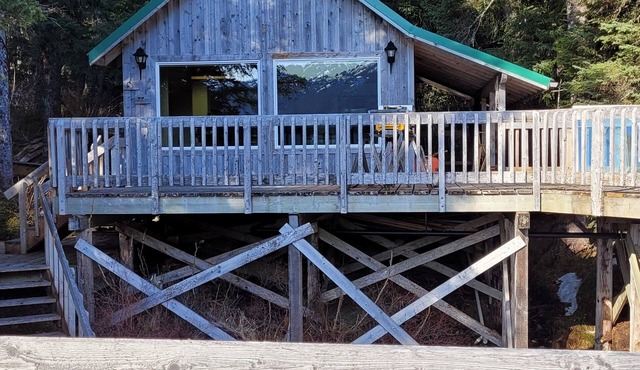 Remote Alaska cabin, located in the Kachemak Bay Park area of Tutka Bay.