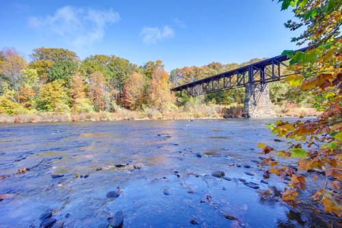 Riverfront Apt w/Fire Pit & Yard in Millers Falls