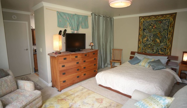Spacious Master Bedroom, Private Bath & Entrance, Deck, 2 day min, 2 person max. in Pacifica