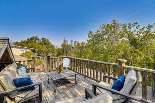 Walk to SoCo: Home w/Decks & City Views in Austin