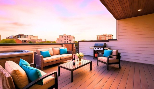 West End Luxury | Rooftop Views, Games & Hot Tub