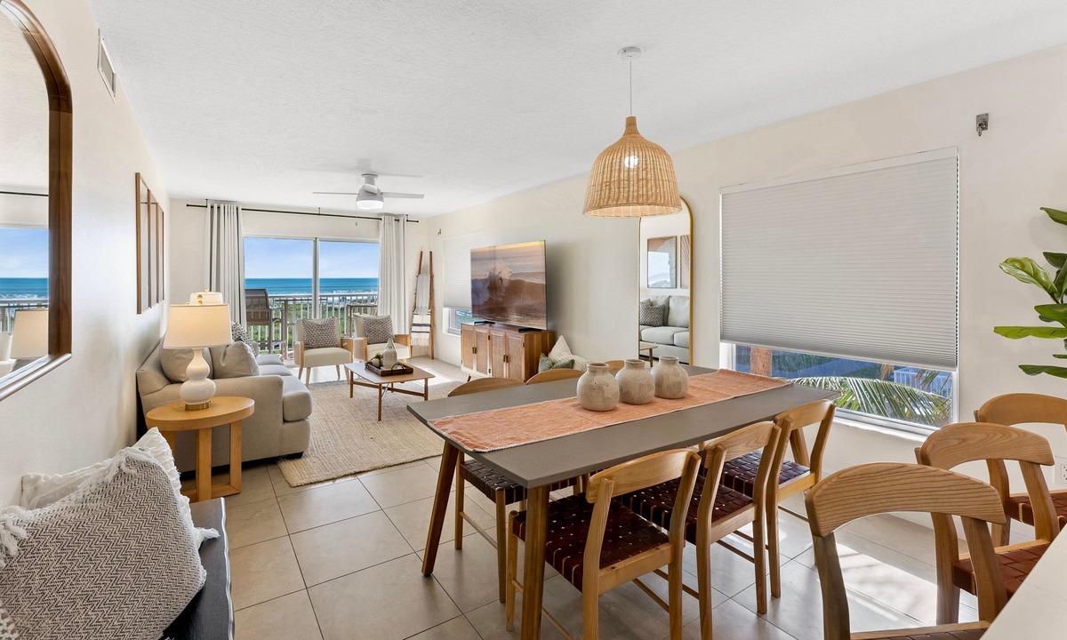 Cocoa Beach Condo | Direct Oceanfront Condo w/A+ Views - Large 3 BR w/2 Ocean Facing Balconies!