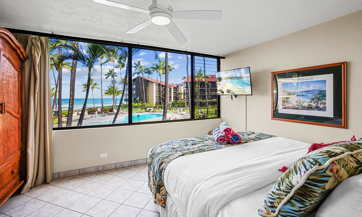 Honokowai Condo | Papakea's Finest ~ OCEAN VIEW Luxury 2 bedroom 2 bath ~ AC IN EVERY ROOM